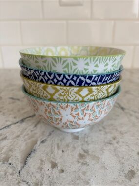 Set of 4 Boho Chic Bowls